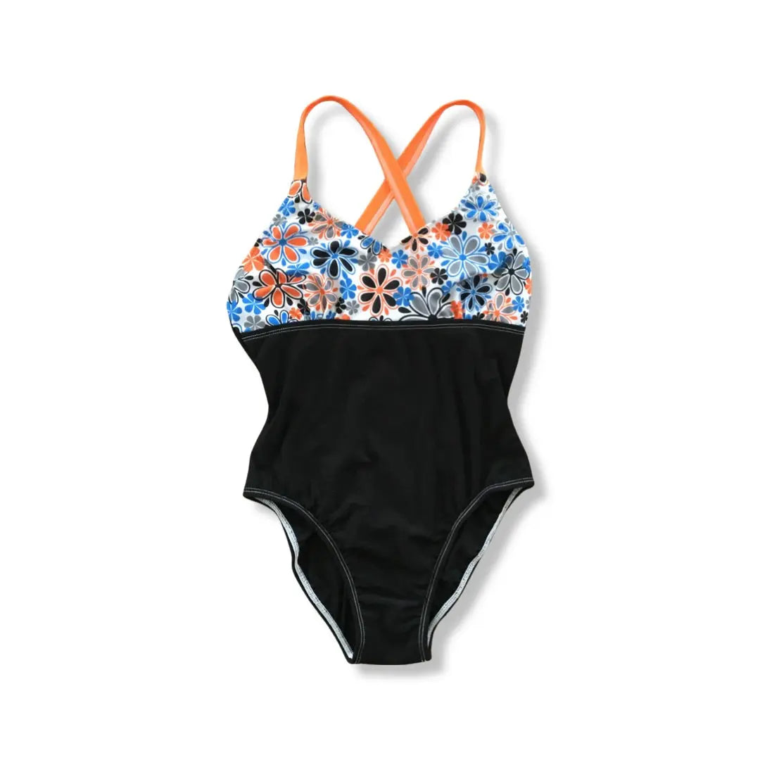 One Piece Blue Butterfly Bathing Suit